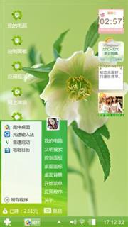 白花绿叶