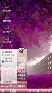 紫色柳树