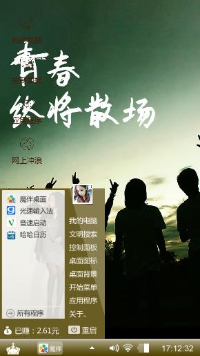青春不再。