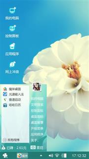 白色绣球花