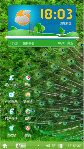 孔雀开屏