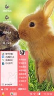 亲吻的小兔子